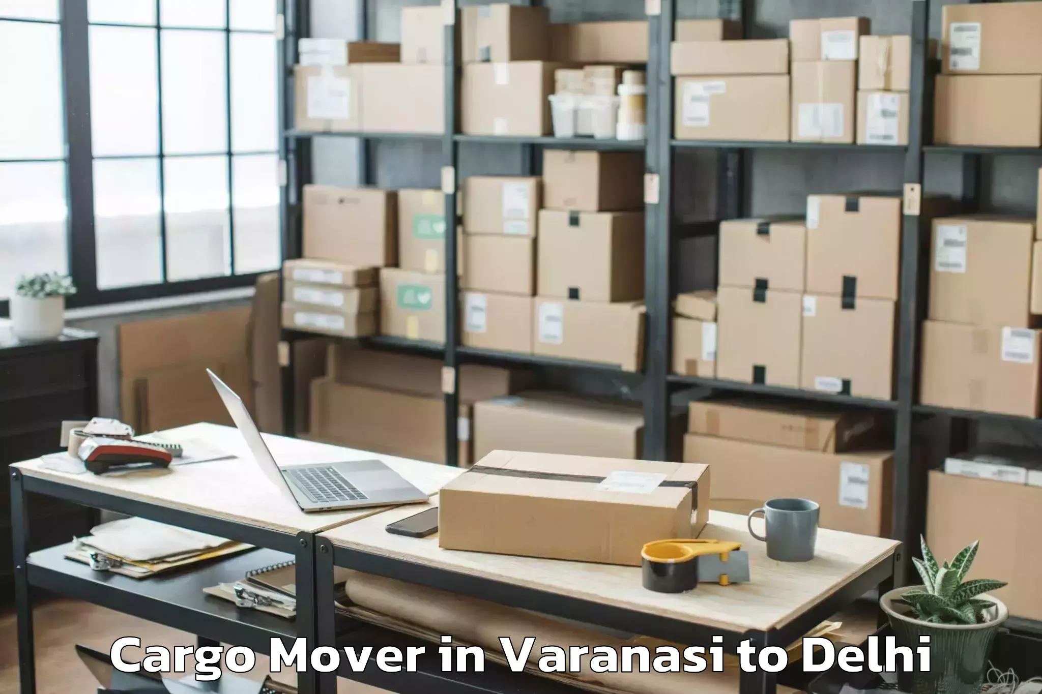 Discover Varanasi to Jmd Kohinoor Mall Cargo Mover